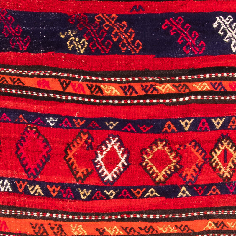 Biegacz Dywan Kelim - Stary - 350 x 145 cm - wielokolorowy