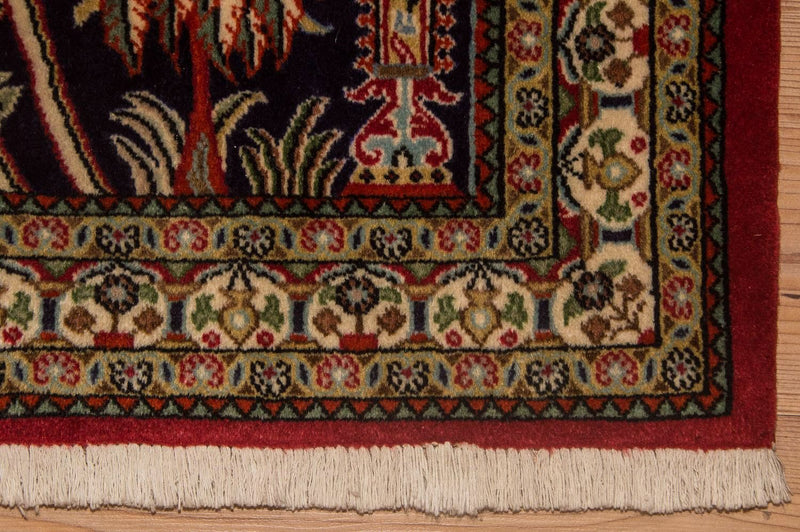 Dywan perski - Ghom - 108 x 82 cm - niebieski