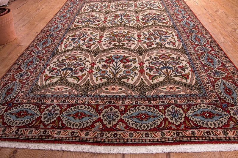 Dywan perski - Ghom - 215 x 141 cm - czerwony