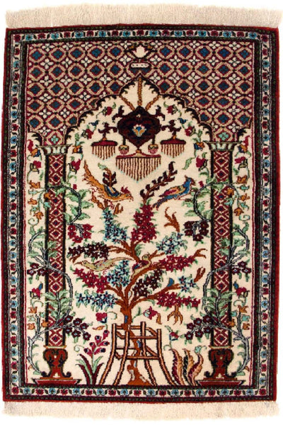 Qom jedwab Dywan 57x77cm - Dywan perski