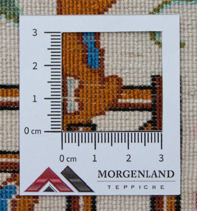 Jedwabny dywan - Ghom Silk - Premium - 77 x 57 cm - beżowy