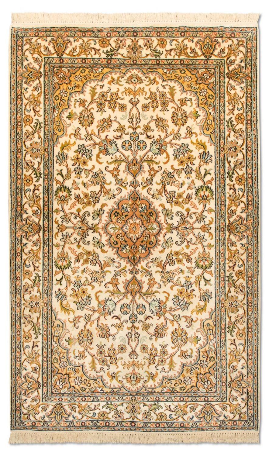Jedwabny dywan - Kashmir Silk - 155 x 83 cm - beżowy