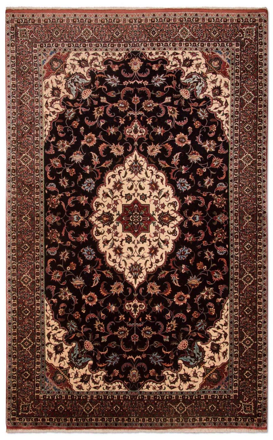 Perski dywan - Bijar - Royal - 213 x 128 cm - ciemnoniebieski