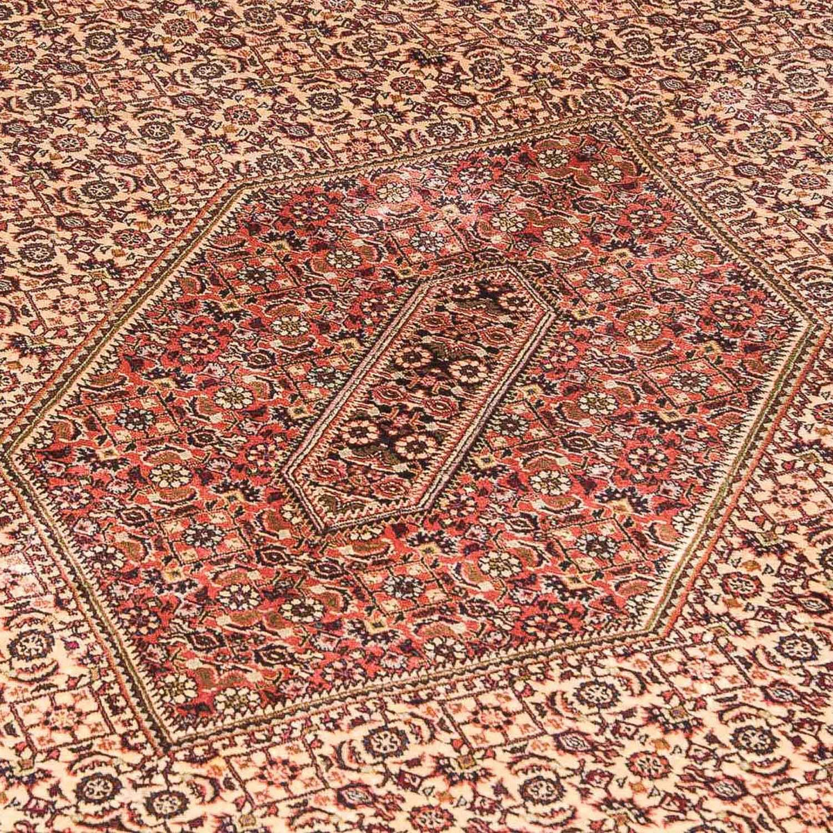 Dywan perski - Bijar - 290 x 177 cm - pomarańczowy