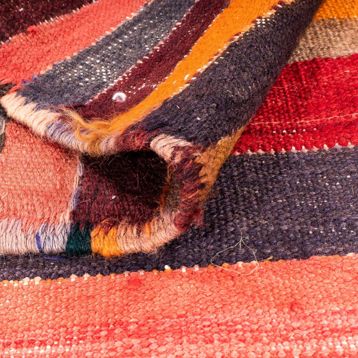 Dywan Kelim - Stary - 310 x 185 cm - wielokolorowy