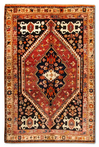 Perski dywan - Nomadyczny - 209 x 128 cm - niebieski