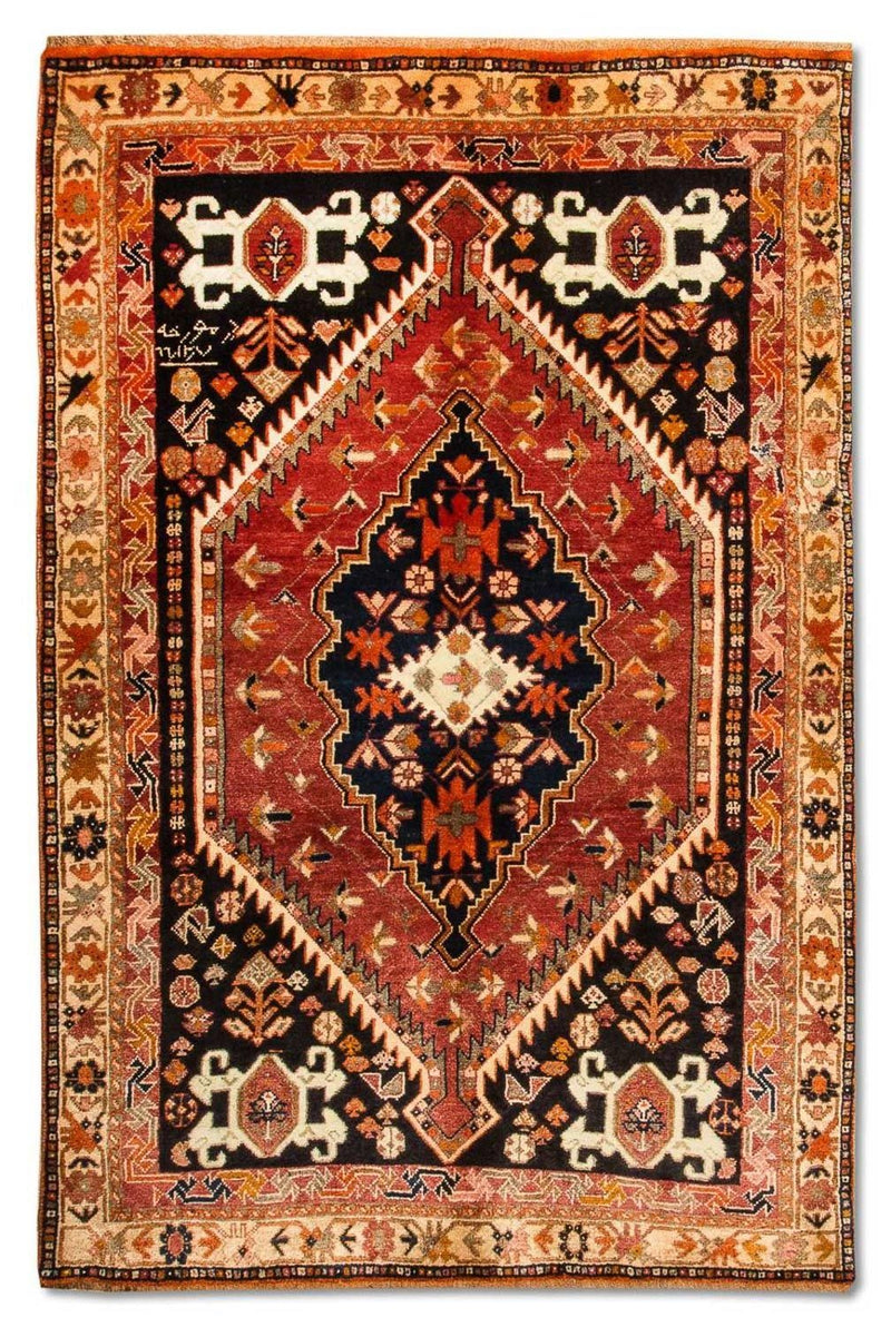 Perski dywan - Nomadyczny - 209 x 128 cm - niebieski