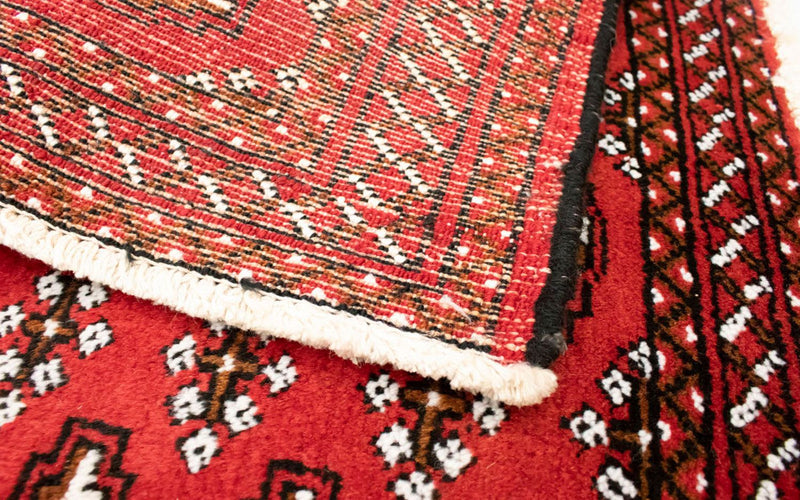 Biegacz Dywan turkmeński - 100 x 50 cm - czerwony