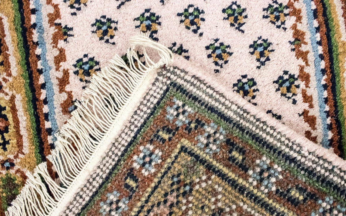 Dywan wełniany - 137 x 74 cm - beżowy