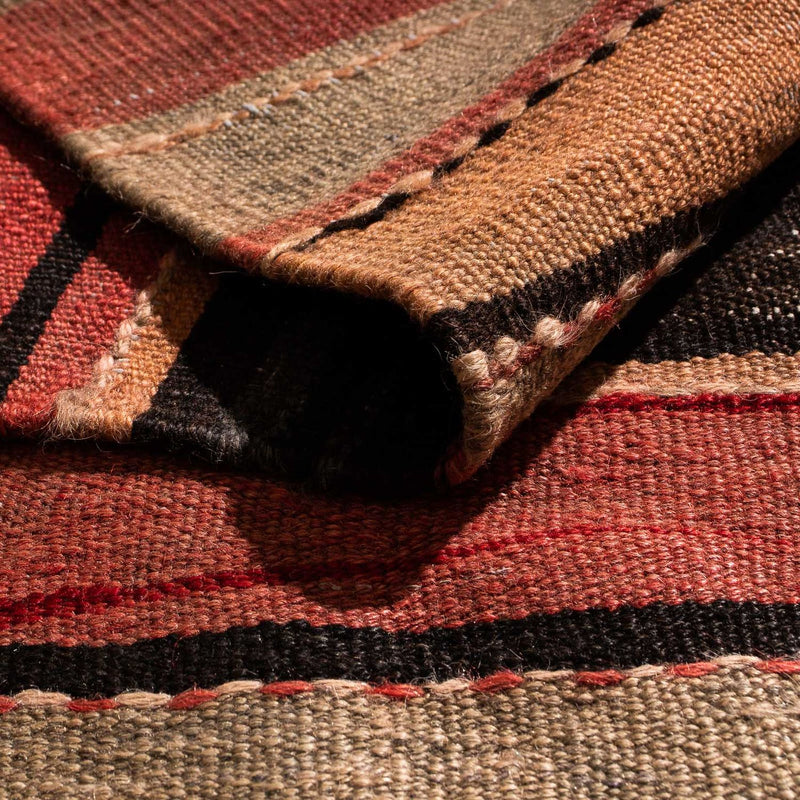 Dywan Kelim - Stary - 255 x 130 cm - wielokolorowy