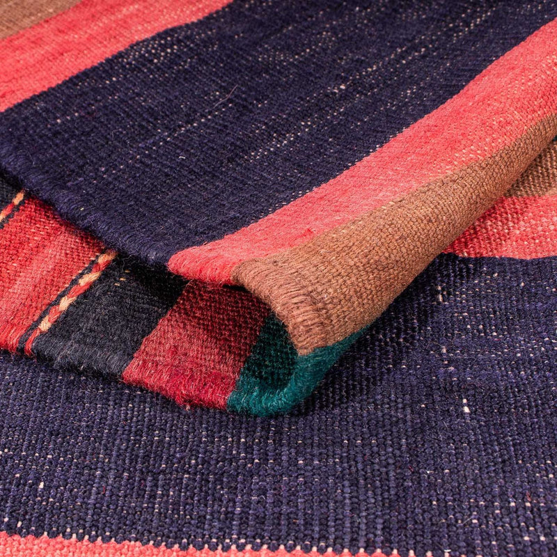 Dywan Kelim - Stary - 195 x 160 cm - wielokolorowy