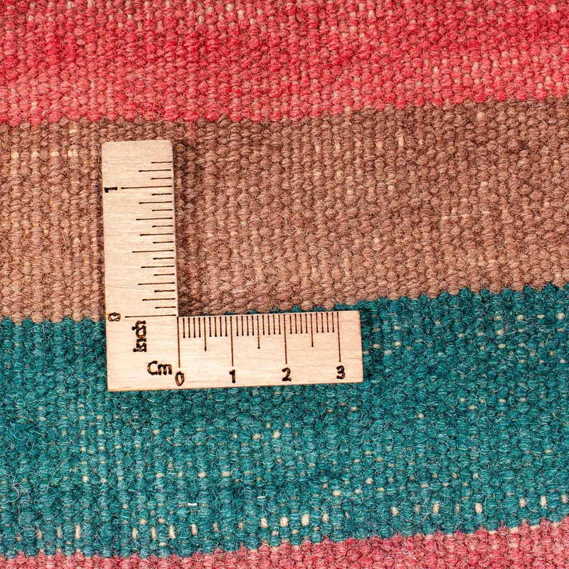 Dywan Kelim - Stary - 195 x 160 cm - wielokolorowy