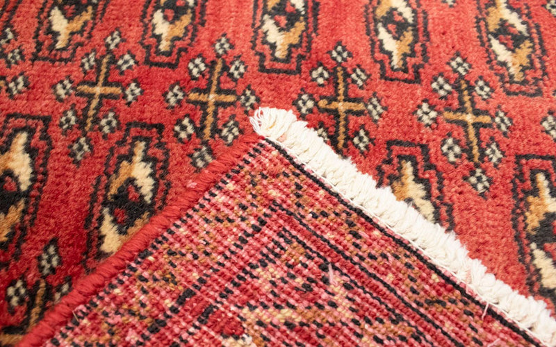 Biegacz Dywan turkmeński - 100 x 50 cm - czerwony