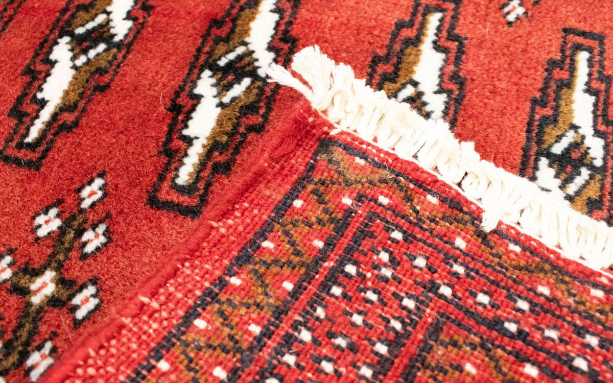 Biegacz Dywan turkmeński - 100 x 50 cm - czerwony