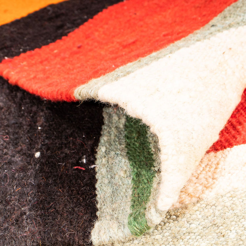 Dywan Kelim - Stary kwadratowy  - 190 x 180 cm - wielokolorowy