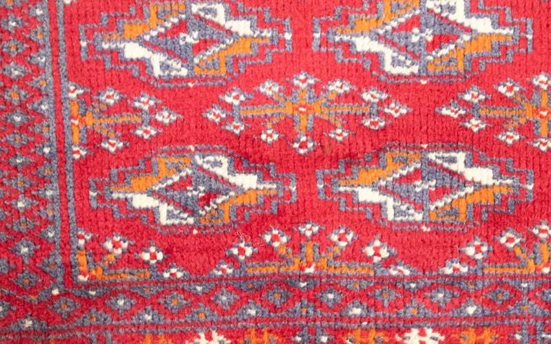 Biegacz Dywan turkmeński - 100 x 50 cm - czerwony