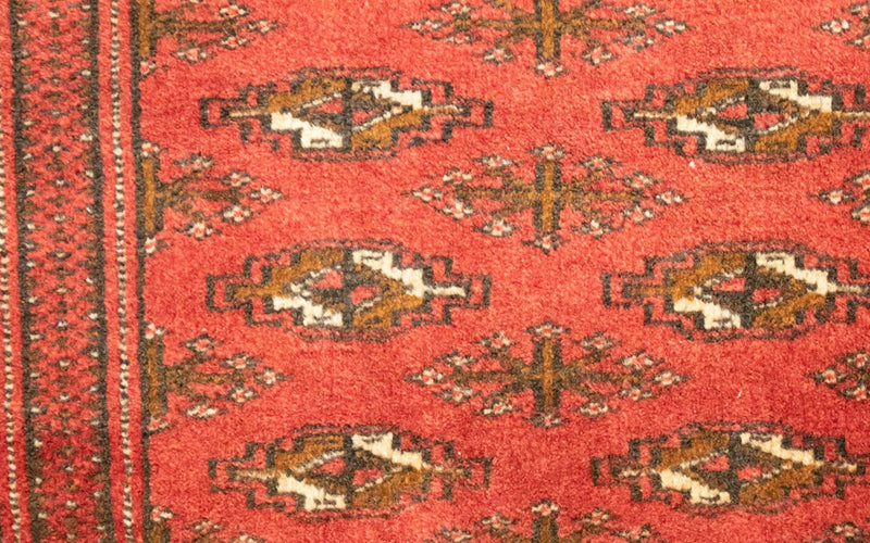 Biegacz Dywan turkmeński - 100 x 50 cm - czerwony