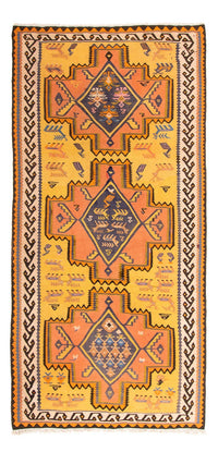 Biegacz Dywan Kelim - Stary - 280 x 147 cm - wielokolorowy
