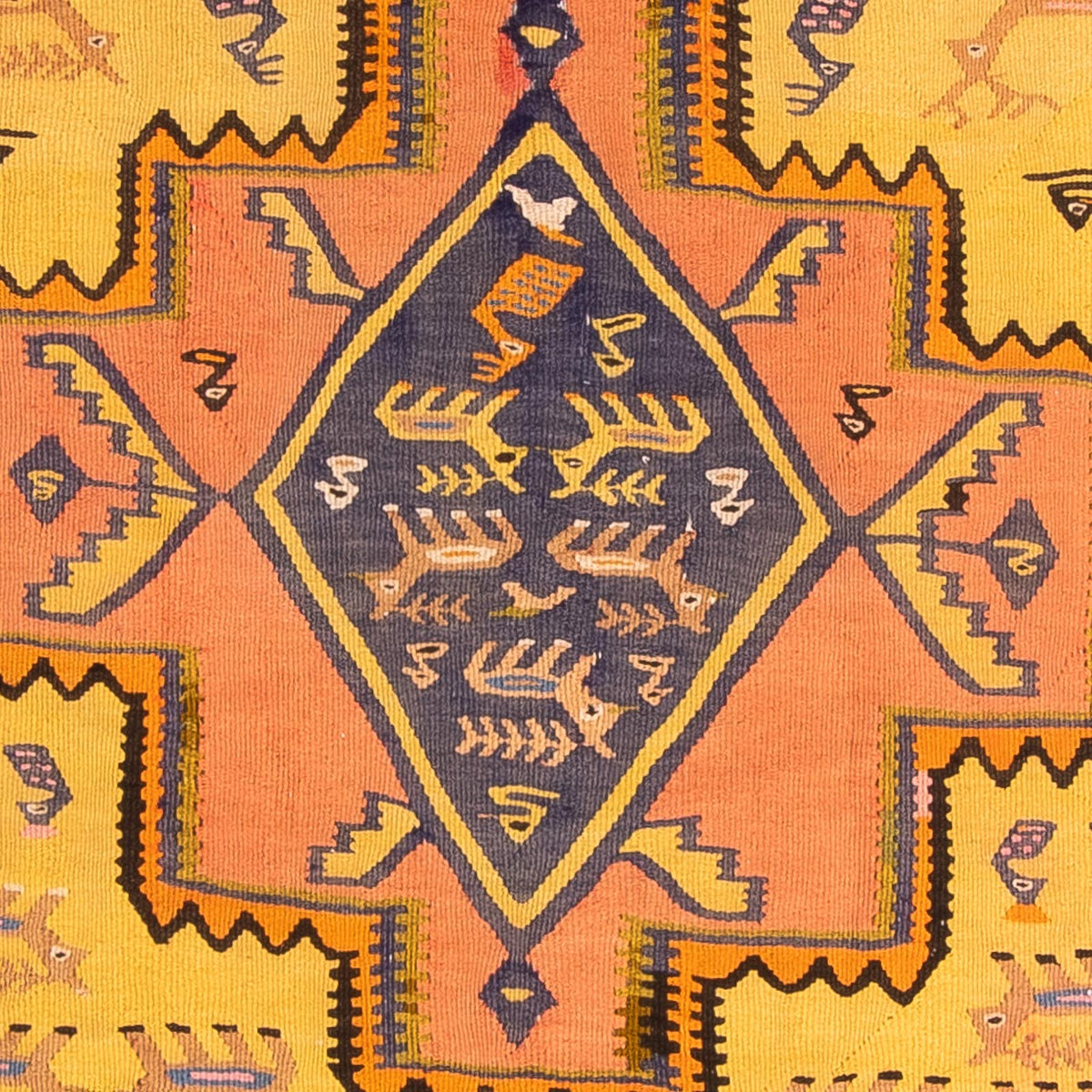 Biegacz Dywan Kelim - Stary - 280 x 147 cm - wielokolorowy