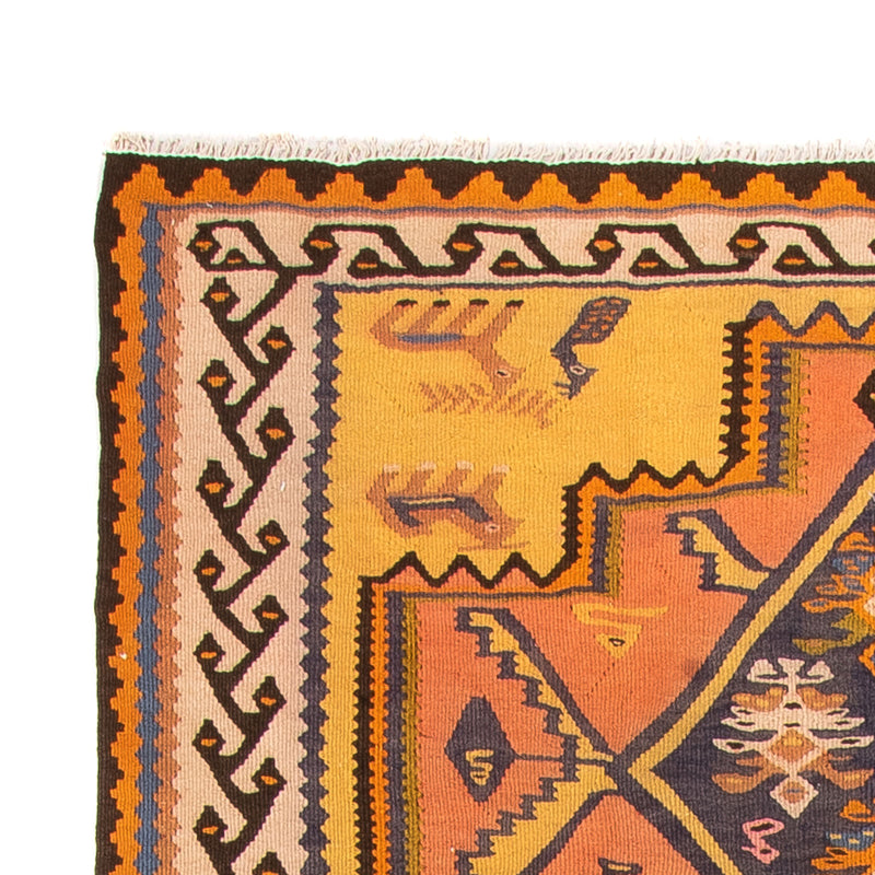 Biegacz Dywan Kelim - Stary - 280 x 147 cm - wielokolorowy