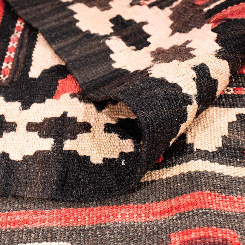 Biegacz Dywan Kelim - Stary - 300 x 145 cm - wielokolorowy