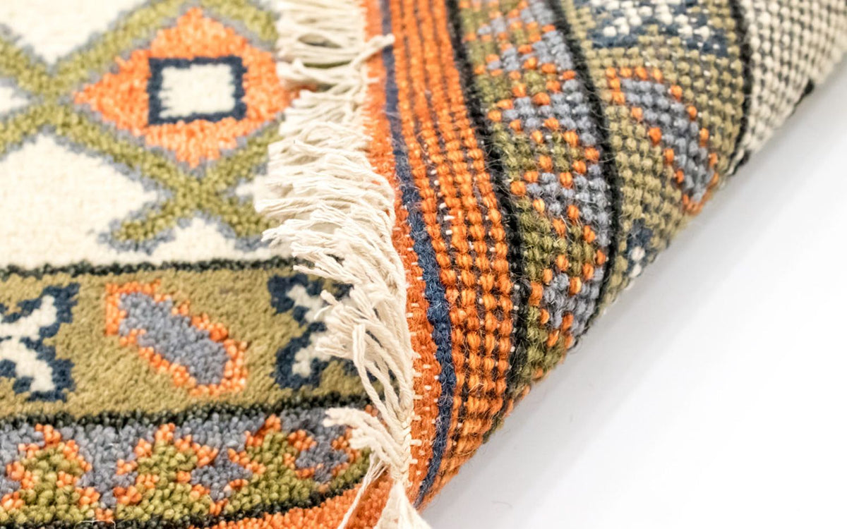 Dywan orientalny - 304 x 249 cm - pomarańczowy