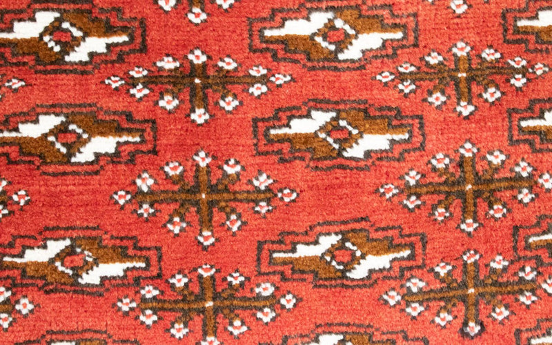 Biegacz Dywan turkmeński - 100 x 50 cm - czerwony