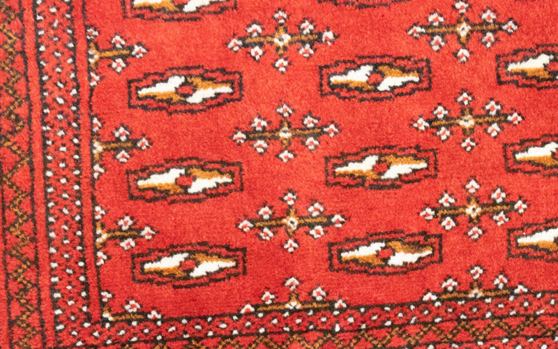 Biegacz Dywan turkmeński - 100 x 50 cm - czerwony