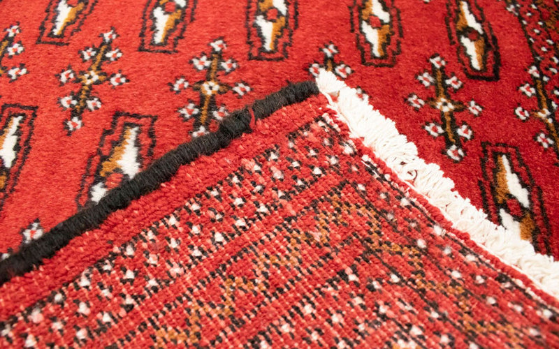 Biegacz Dywan turkmeński - 100 x 50 cm - czerwony