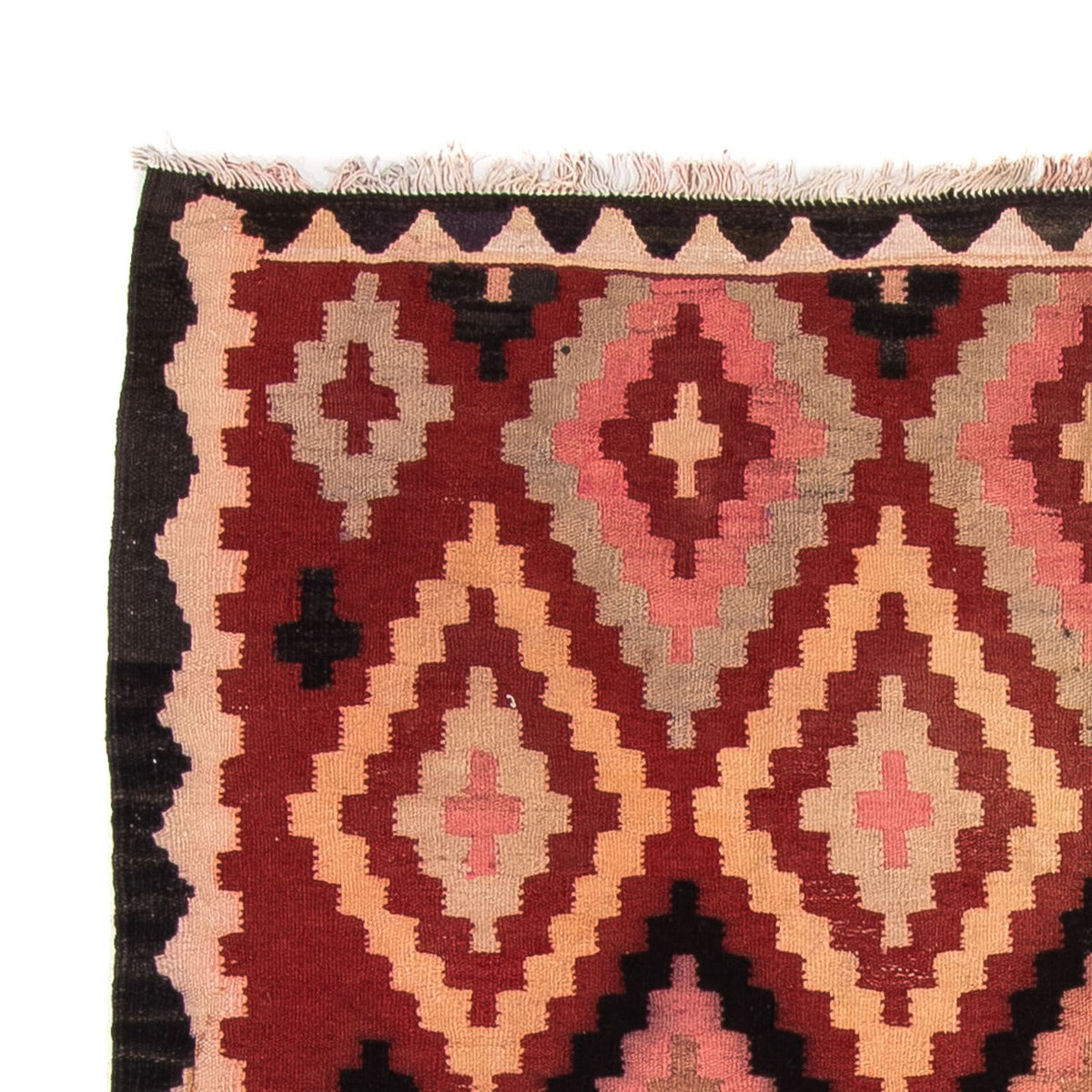 Dywan Kelim - Stary - 220 x 160 cm - wielokolorowy