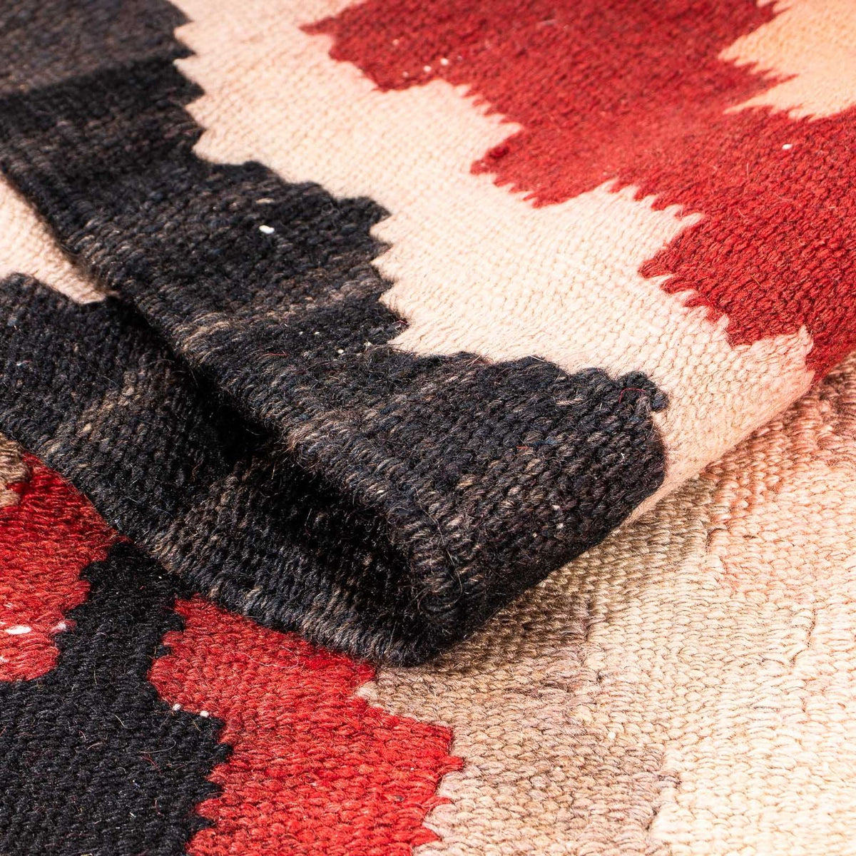 Dywan Kelim - Stary - 220 x 160 cm - wielokolorowy