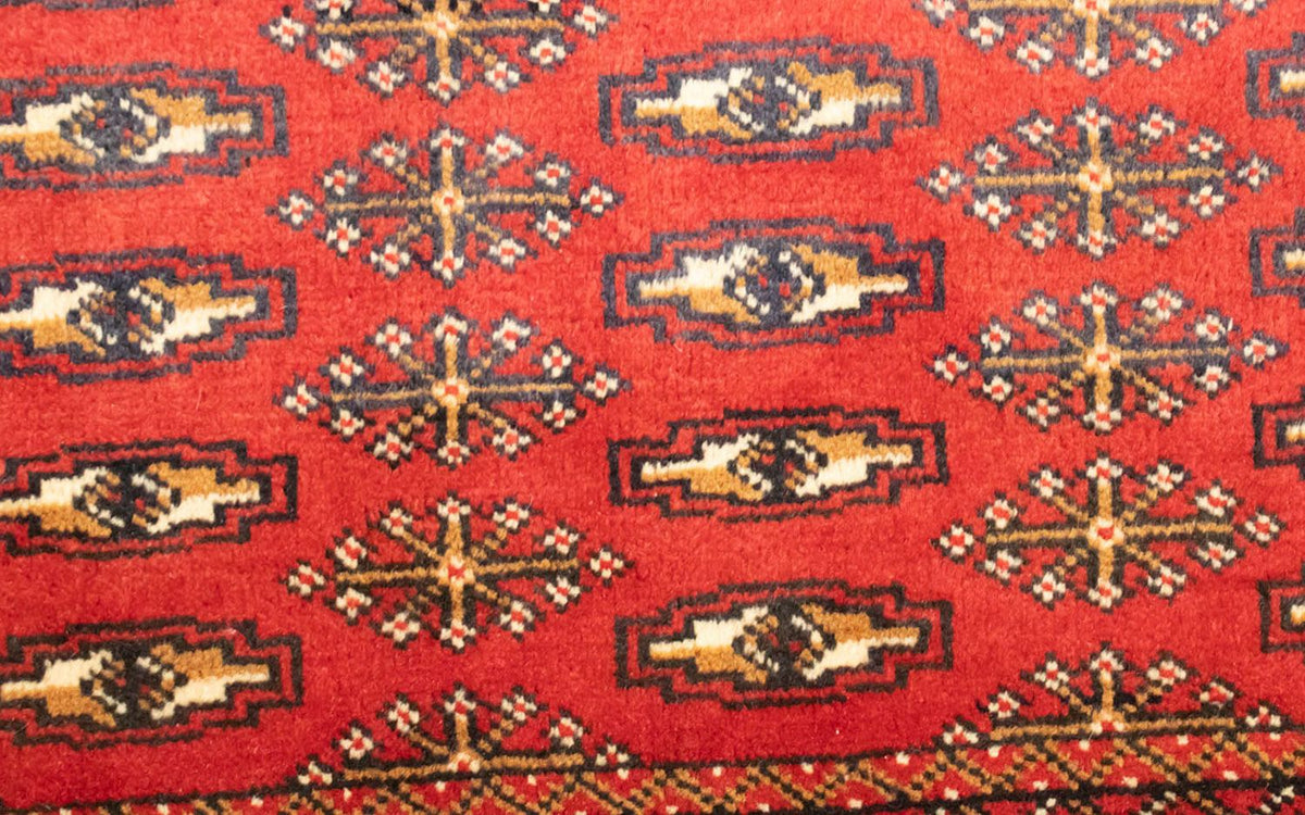 Dywan turkmeński - 130 x 60 cm - czerwony