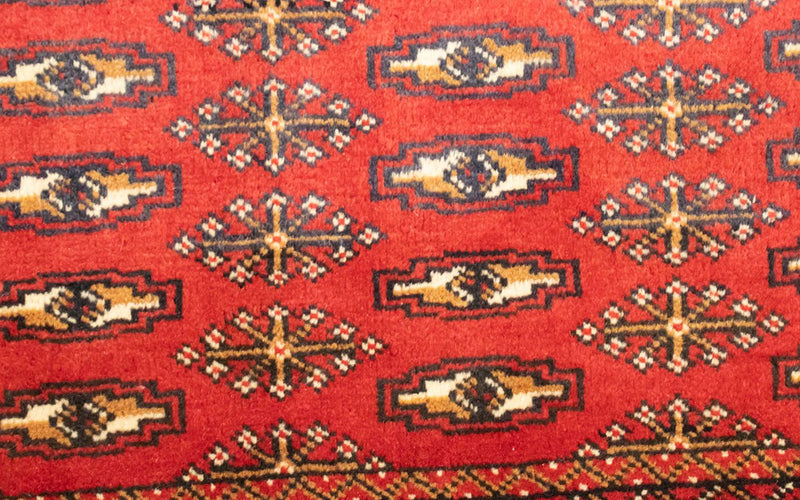 Dywan turkmeński - 130 x 60 cm - czerwony
