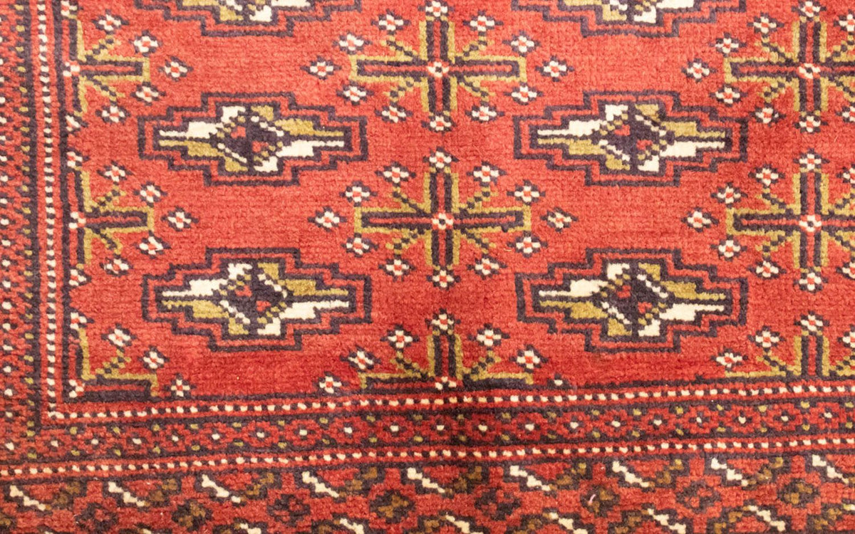 Dywan turkmeński - 130 x 60 cm - rdza