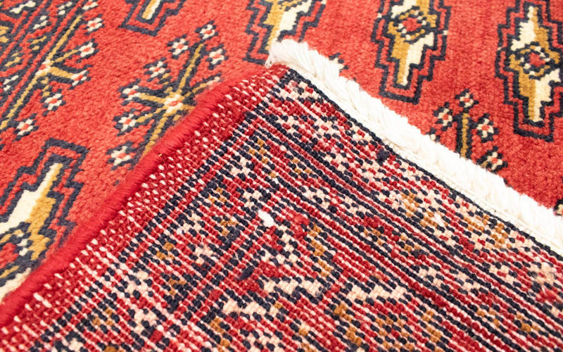 Dywan turkmeński - 130 x 60 cm - czerwony