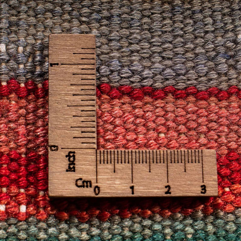 Dywan Kelim - Stary - 190 x 145 cm - wielokolorowy