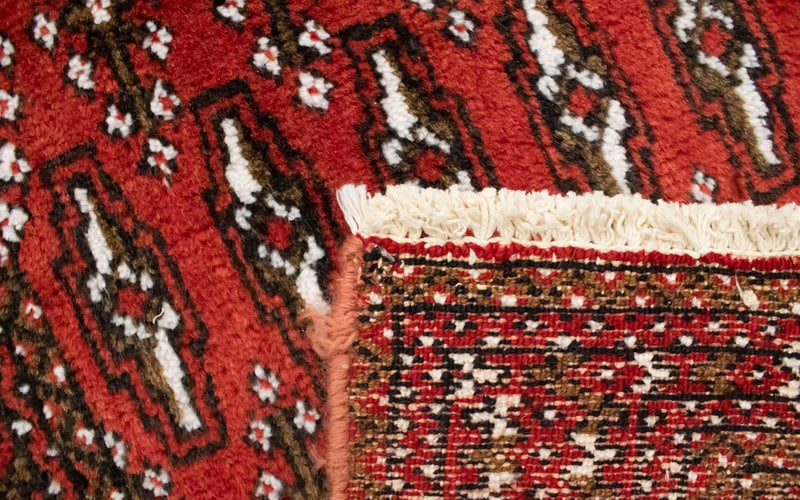 Dywan turkmeński - 130 x 60 cm - czerwony