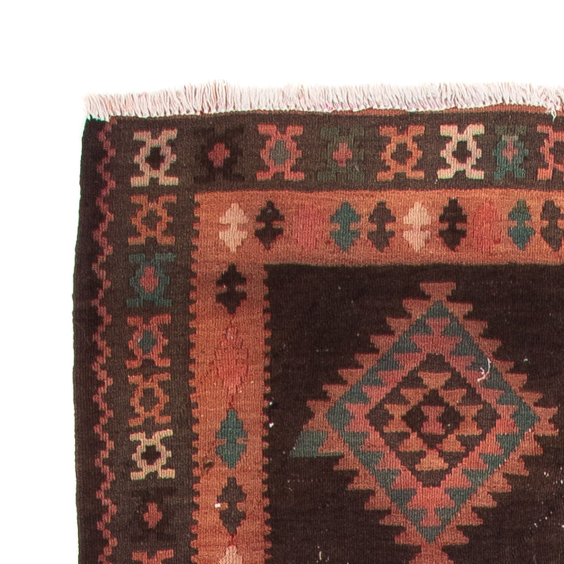 Biegacz Dywan Kelim - Stary - 290 x 110 cm - wielokolorowy