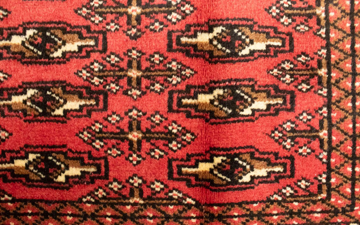 Dywan turkmeński - 130 x 60 cm - czerwony