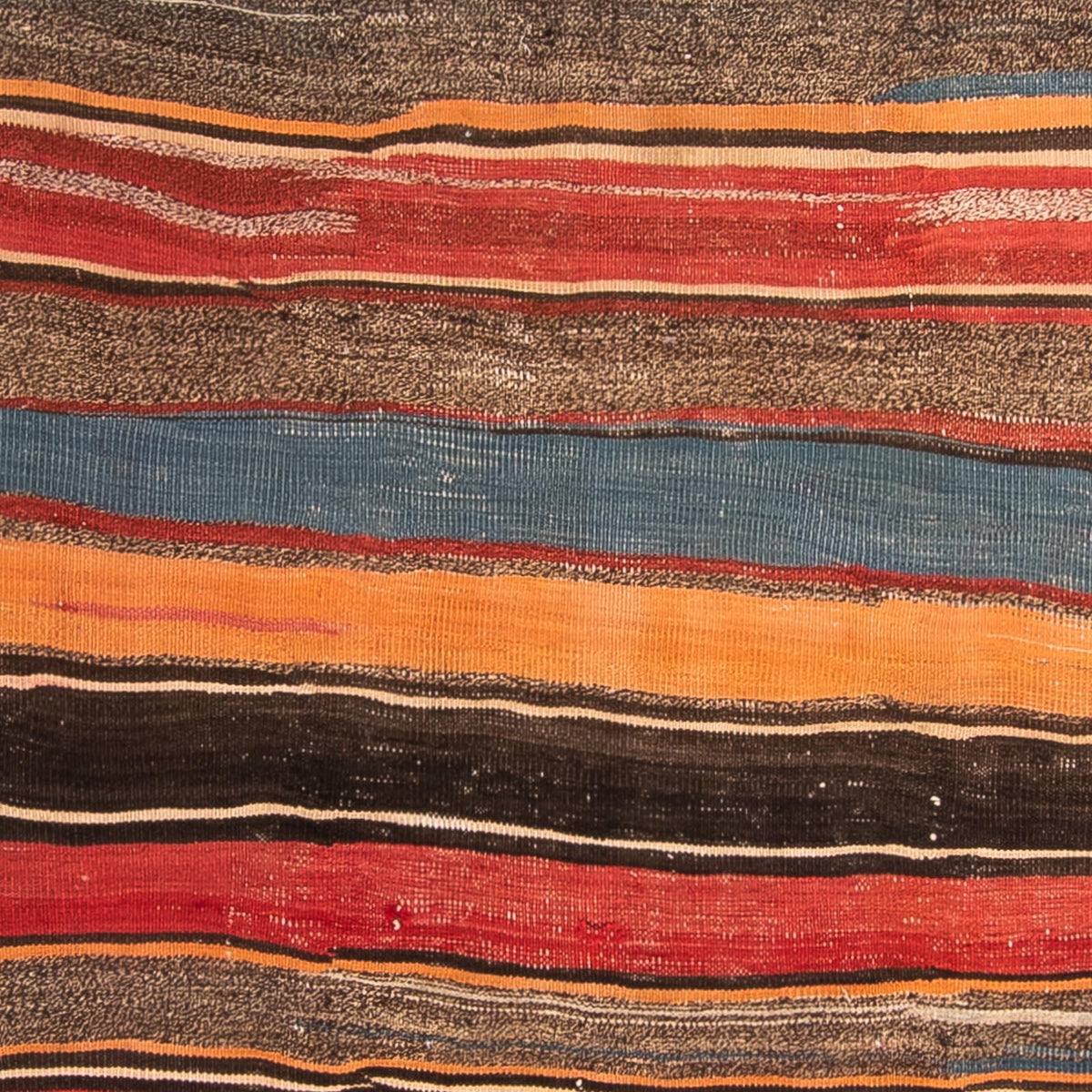 Biegacz Dywan Kelim - Stary - 330 x 135 cm - wielokolorowy