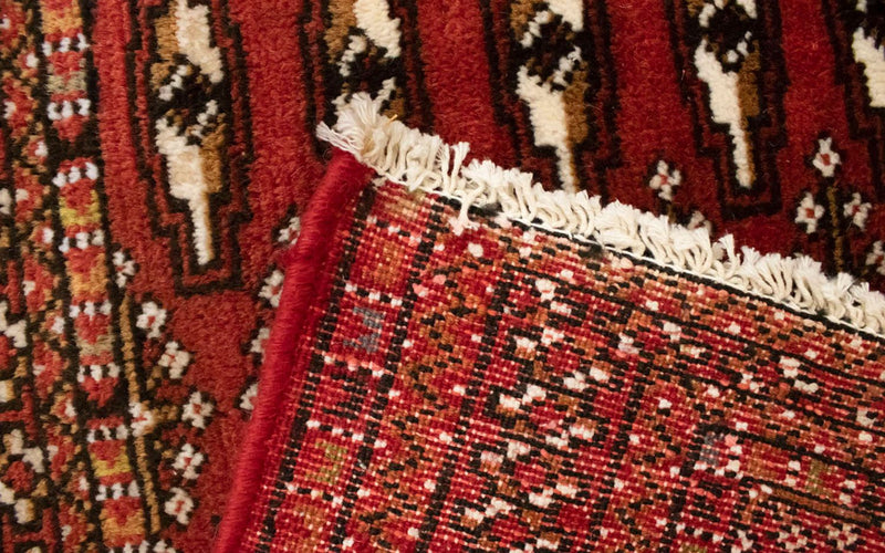 Dywan turkmeński - 130 x 60 cm - czerwony