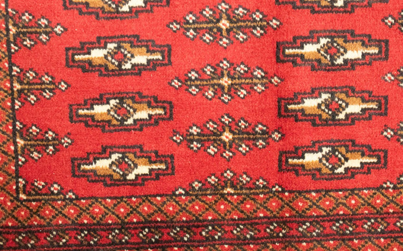 Dywan turkmeński - 130 x 60 cm - czerwony