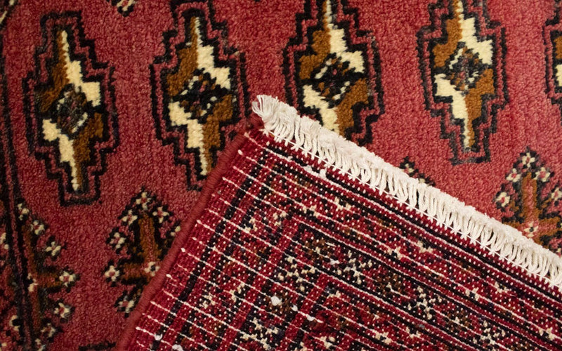 Dywan turkmeński - 130 x 60 cm - jasna czerwień