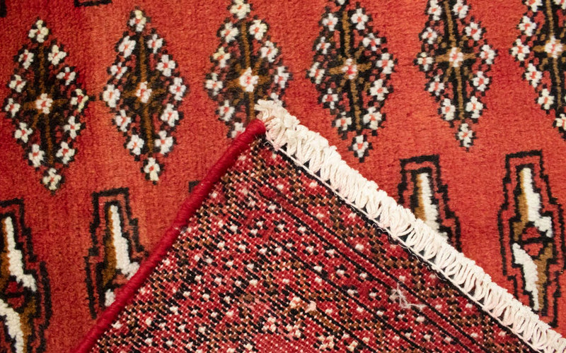 Dywan turkmeński - 130 x 60 cm - czerwony