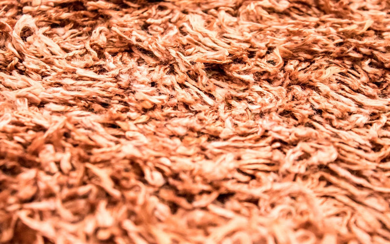 Dywan o wysokim runie - 332 x 178 cm - pomarańczowy