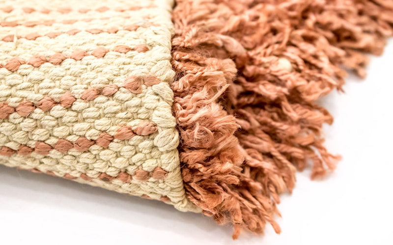 Dywan o wysokim runie - 332 x 178 cm - pomarańczowy