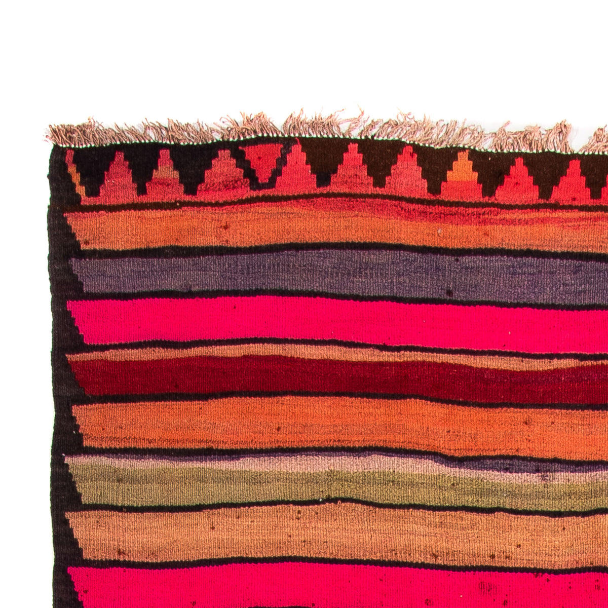 Biegacz Dywan Kelim - Stary - 325 x 160 cm - wielokolorowy