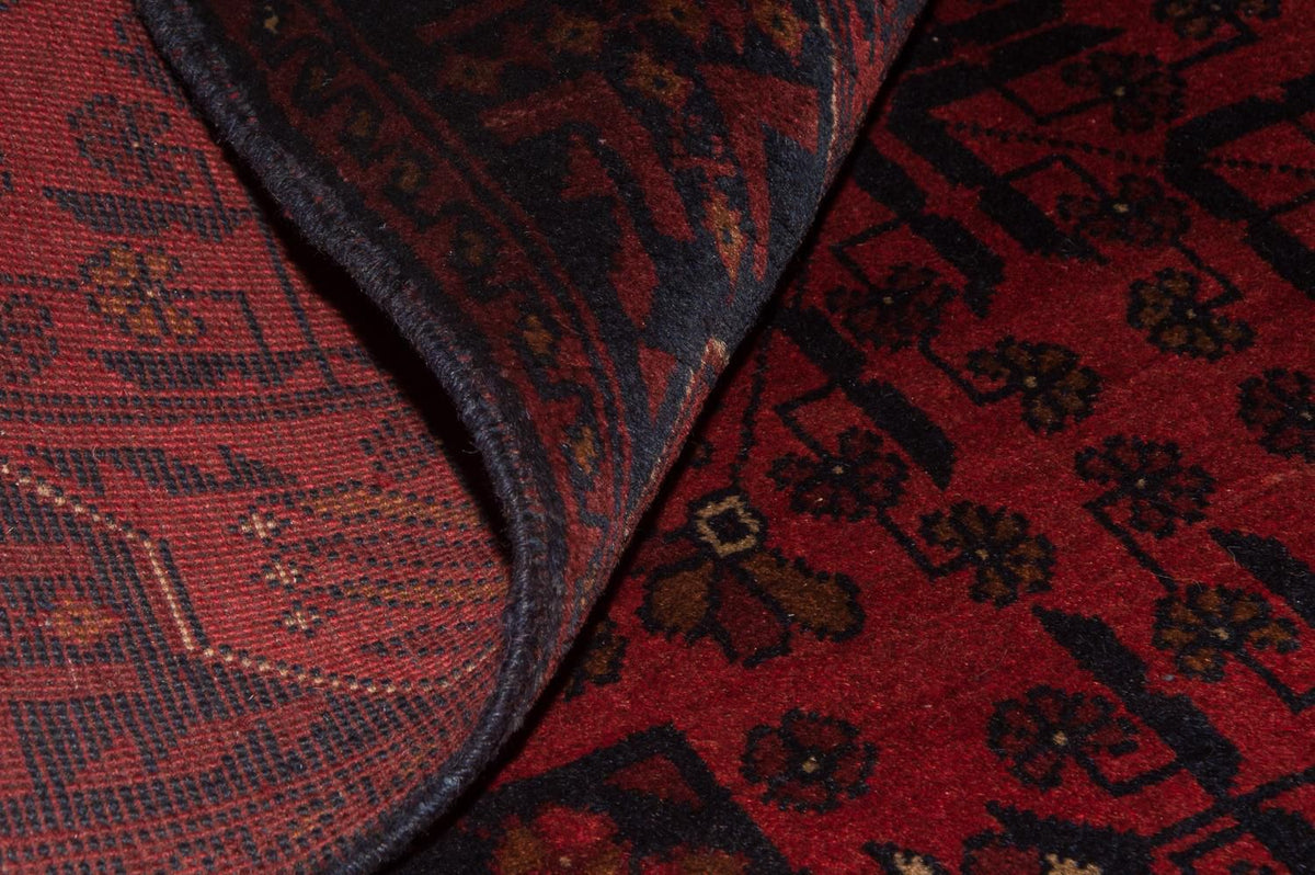 Afgański dywan - Kunduz - 186 x 122 cm - czerwony