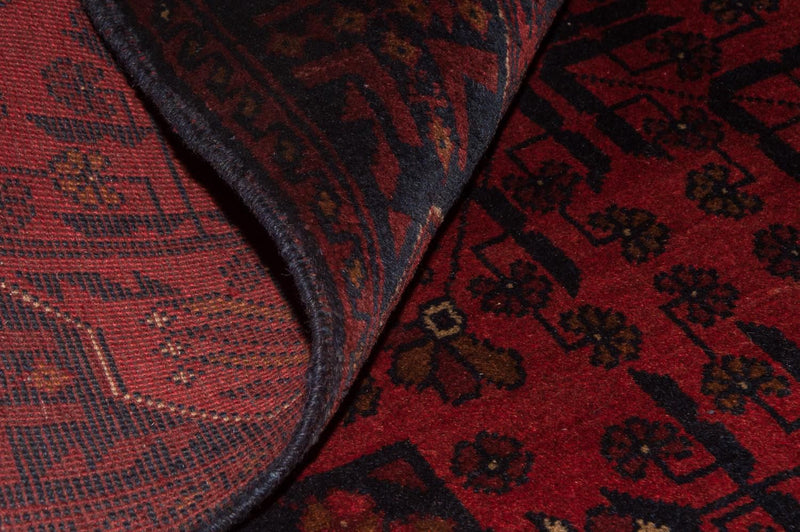 Afgański dywan - Kunduz - 186 x 122 cm - czerwony