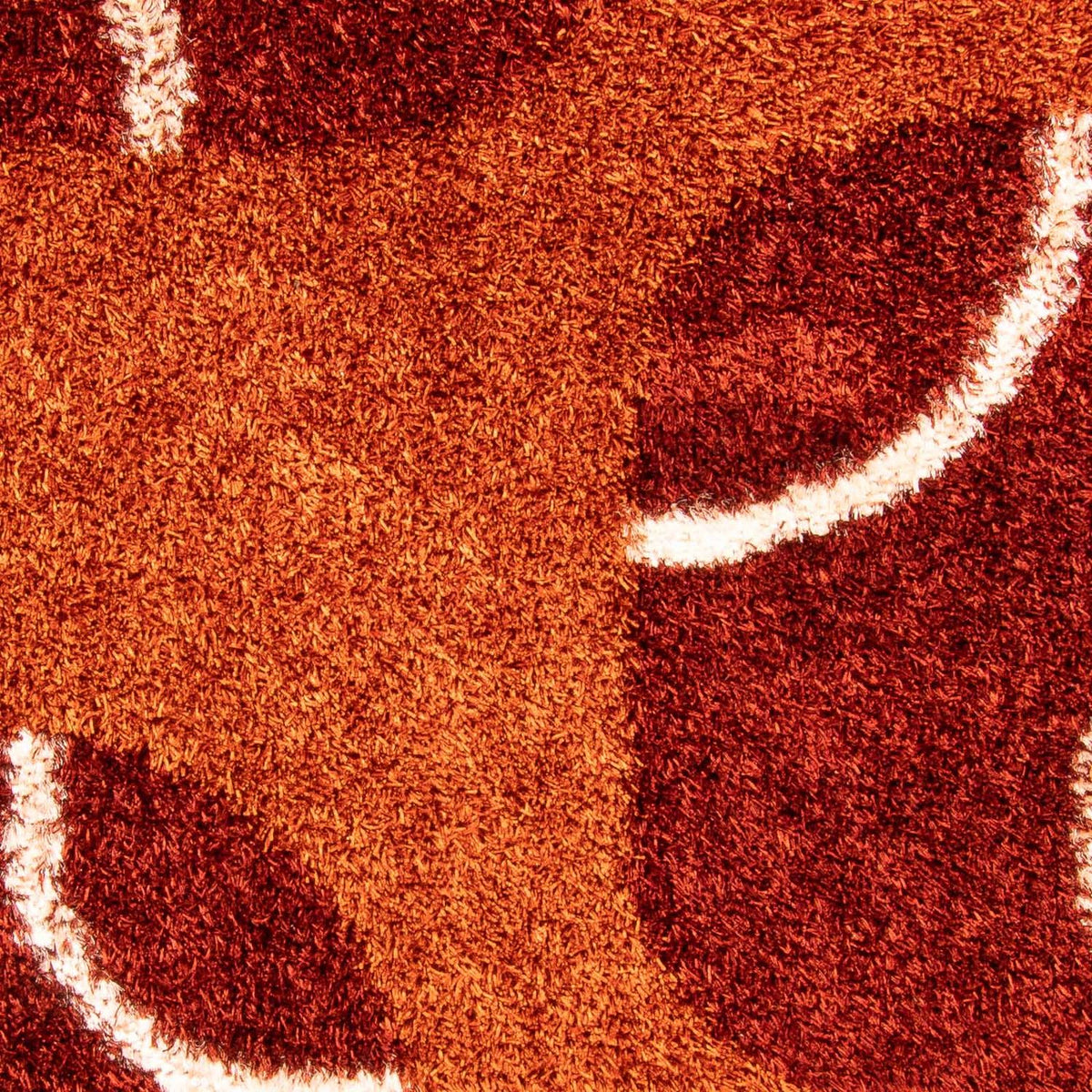 Dywan o wysokim runie - 316 x 220 cm - brązowy